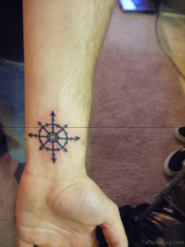Small Compass Tattoo