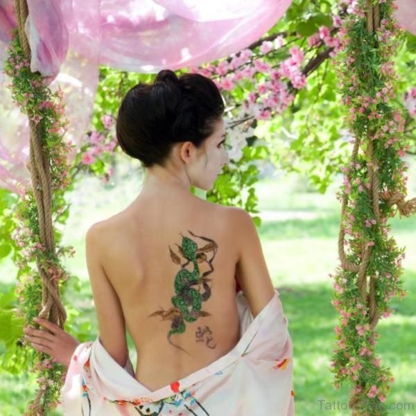 Snake Tattoo Design On Back