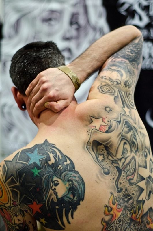 Star And Devil Tattoo