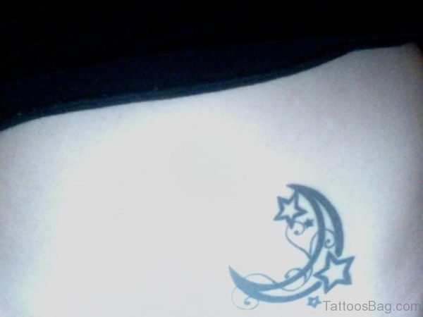Star And Moon Tattoo Image