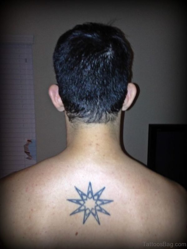 Star Tattoo Design On Back