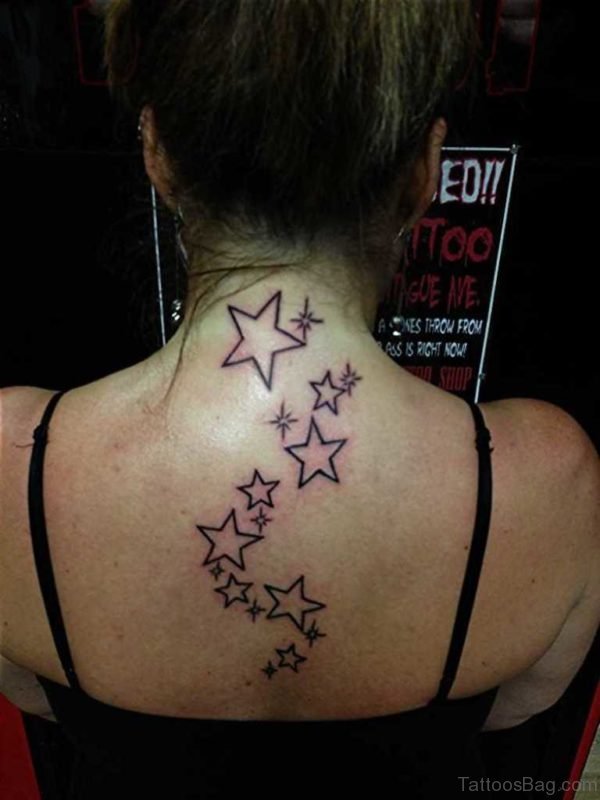 Star Tattoo On Back