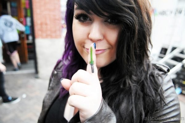 Star Wars Finger Tattoo