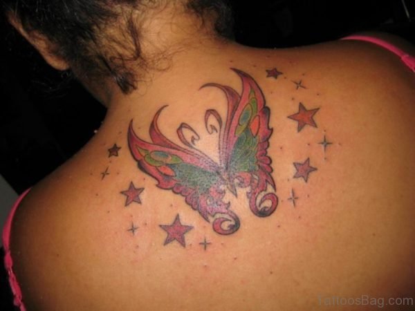 Stars And Butterfly Tattoo-BT1118TB1118