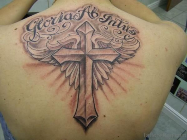 Cross Tattoo On Back