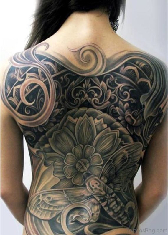 Stunning Full Back Tattoo