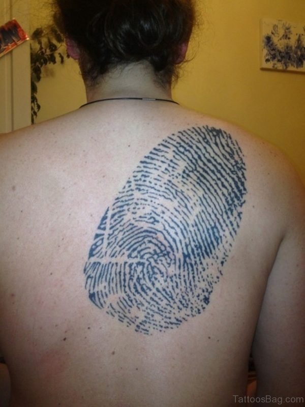Stylish Back Tattoo