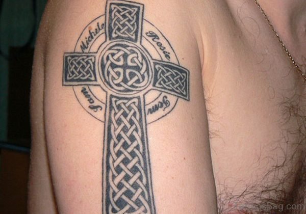 Stylish Cross Tattoo