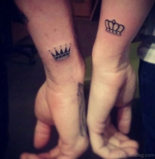 Stylish Crown Tattoo Design