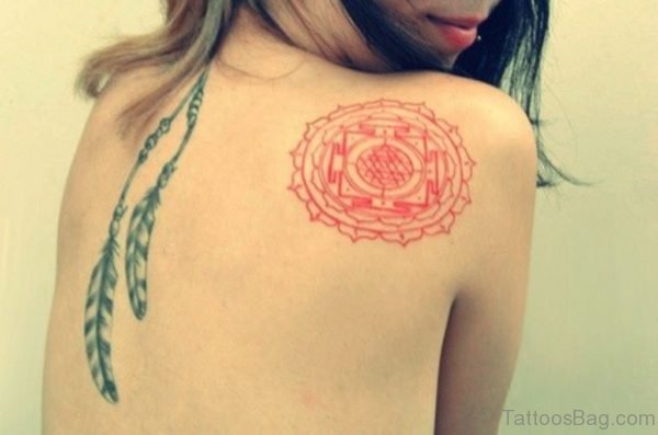Stylish Feather Tattoo Design