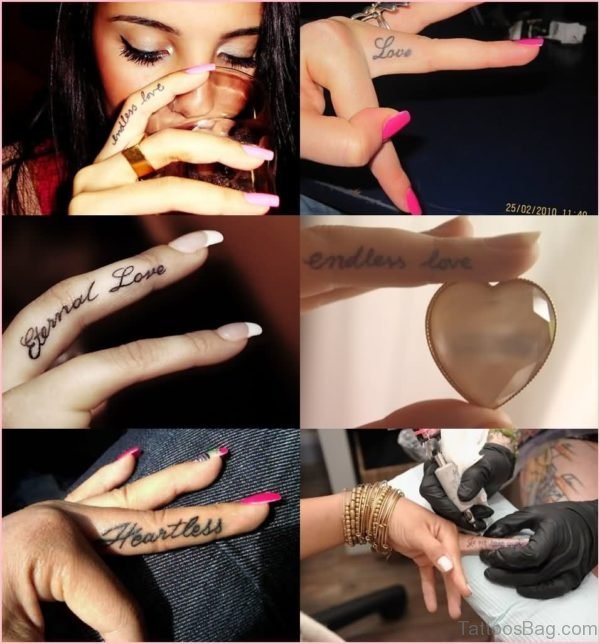Stylish Finger Tattoo