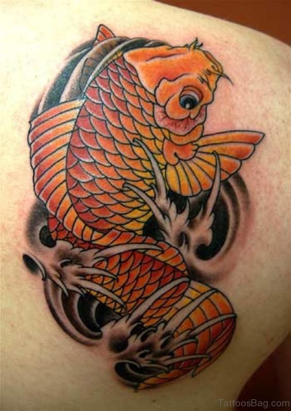 Stylish Fish Tattoo Design