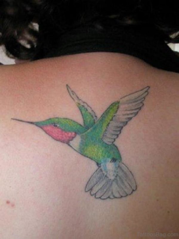 Stylish Hummingbird Tattoo