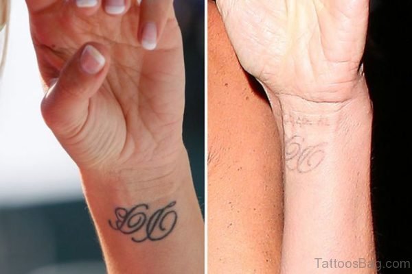 Stylish Initials On Wrist