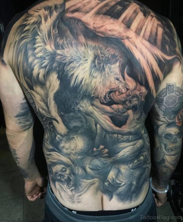 Stylish Lion Tattoo