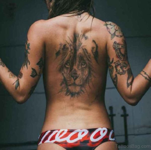 Stylish Lion Tattoo