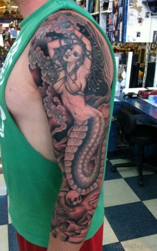 Stylish Medusa Tattoo
