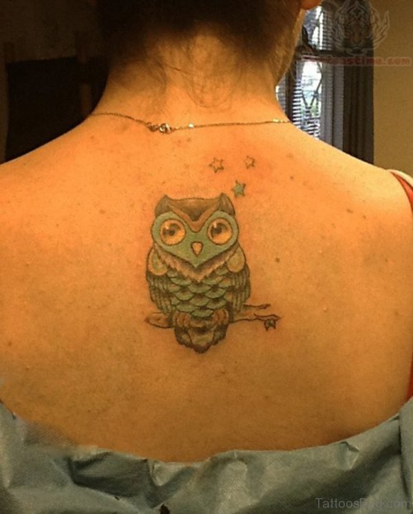 Stylish Owl Tattoo
