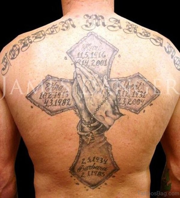 Stylish Rosary Tattoo
