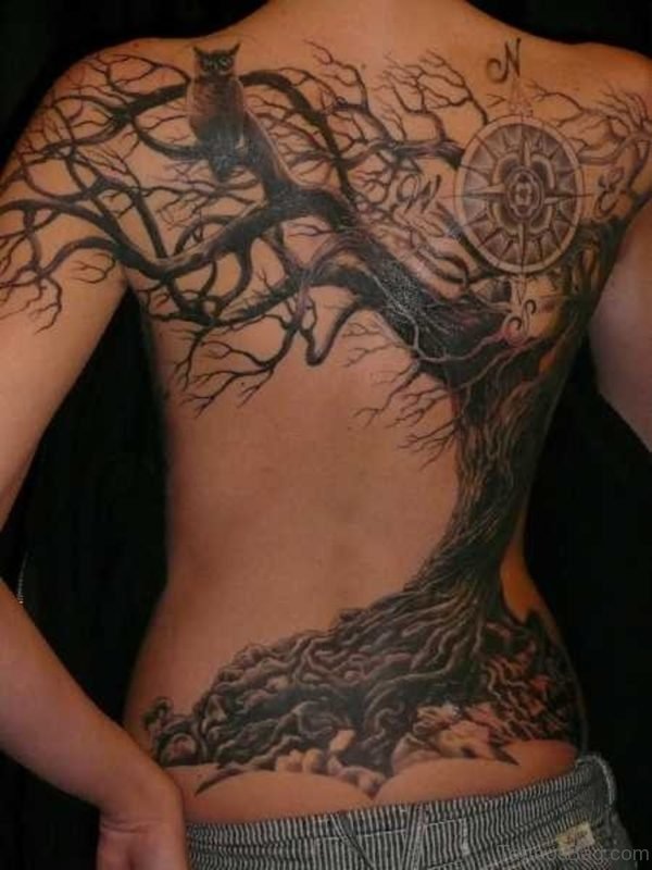 Stylish Tree Tattoo