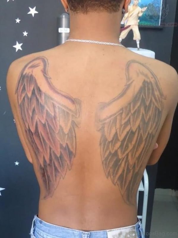 Stylish Wings Tattoo