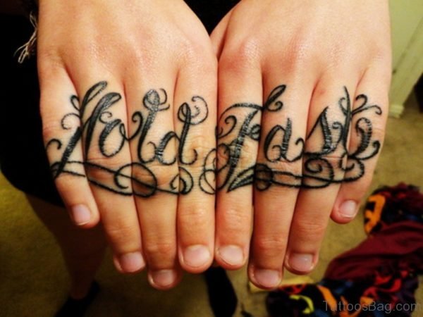 Stylish Wording Tattoo