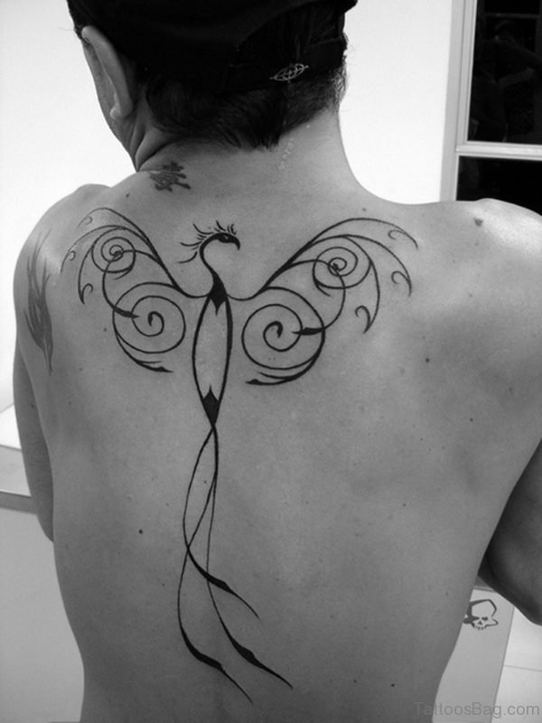 Stylish Tribal Phoenix Tattoo