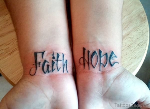 Sweet Faith Hope Tattoo