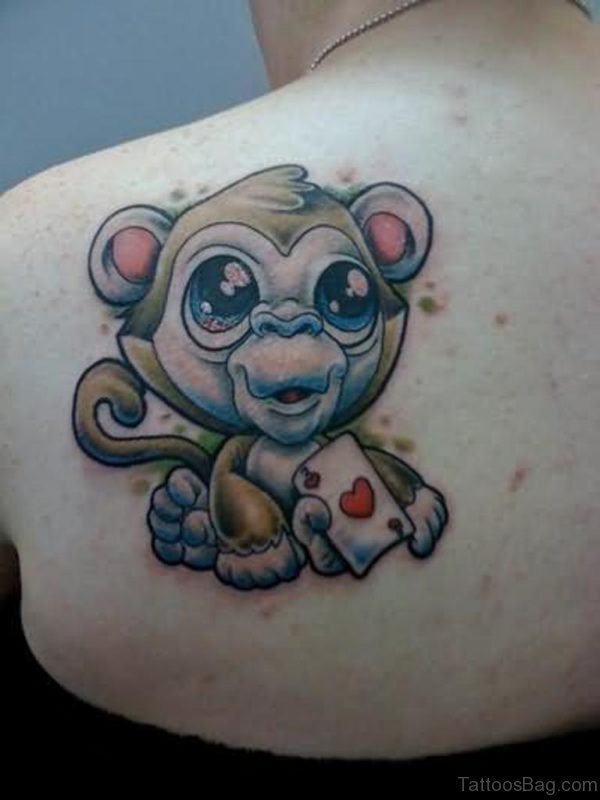 Sweet Small Monkey Tattoo
