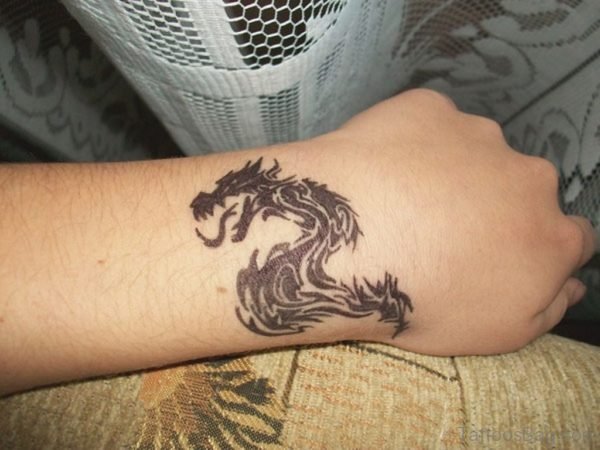 Sweet Dragon Tattoo On Wrist