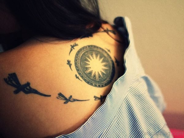 Symbol Tattoo On Back