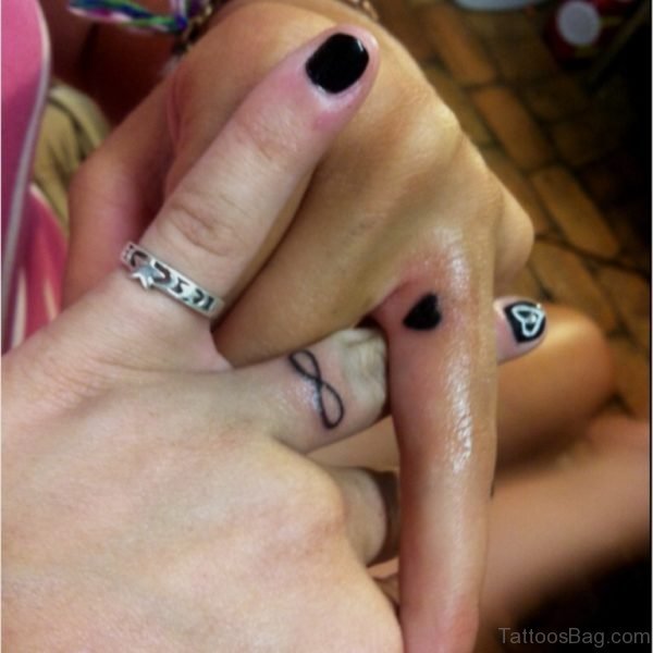 Symbol and Heart Tattoo