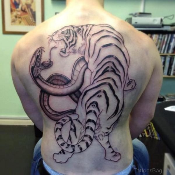 Tiger And Snake Tattoo