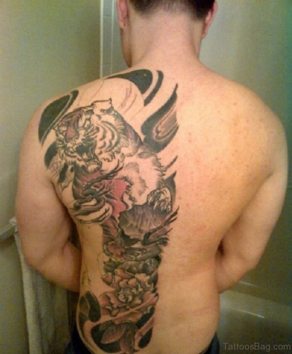 Tiger And Tribal Tattoo