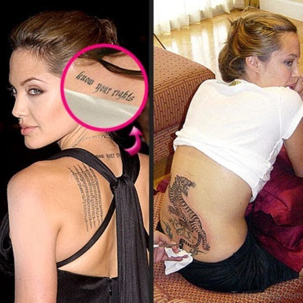 Tiger Tattoo Om Lower Back
