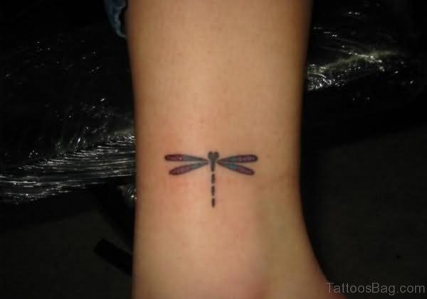 Tiny Dragonfly Tattoo