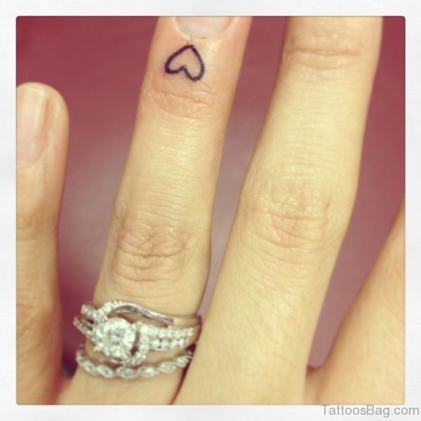 Tiny Heart Tattoo Design