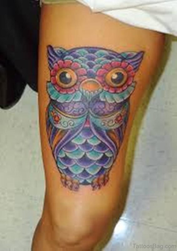 Traditional Owl Tattoo Design
