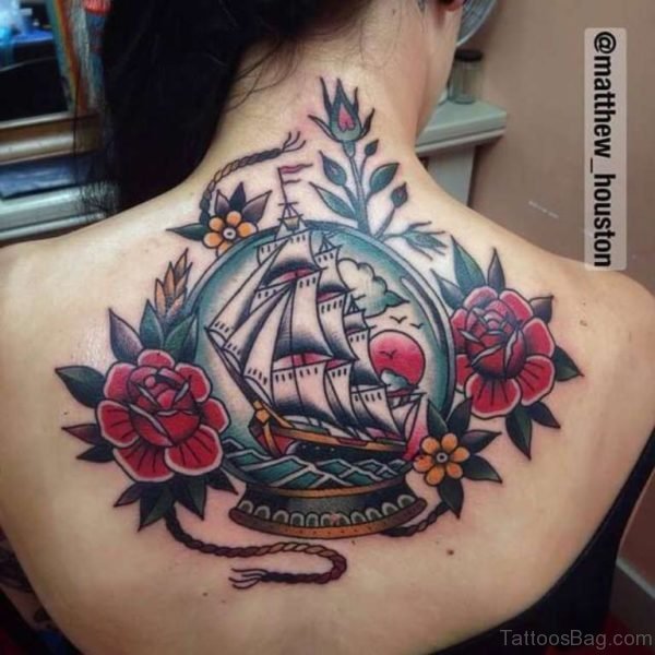 Traditional Ship Tattoo