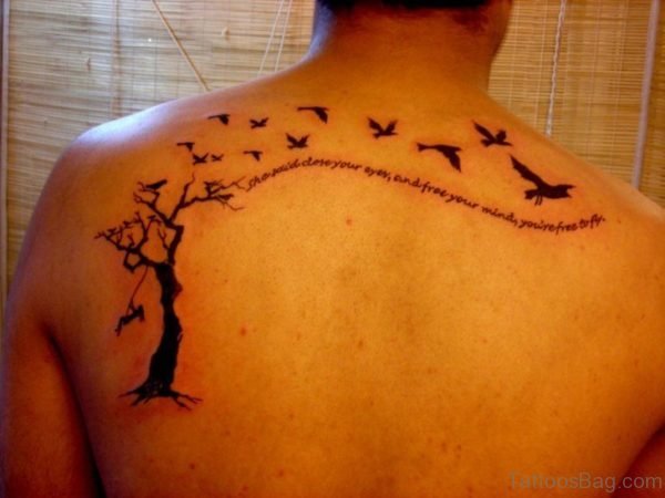 Tree And Birds Tattoo
