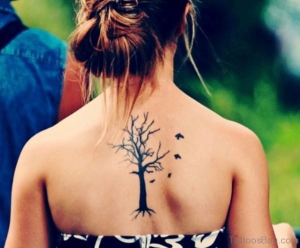 Tree And Birds Tattoo