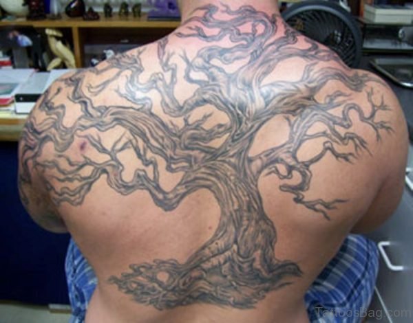 Tree Back Tattoo