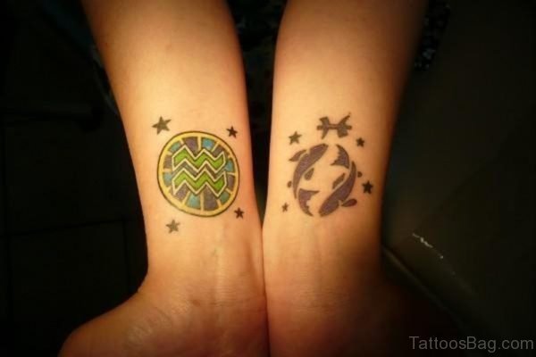 Tribal Aquarius Tattoo