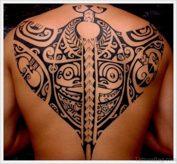 Tribal Back Tattoo