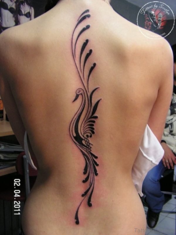 Tribal Bird Tattoo Design