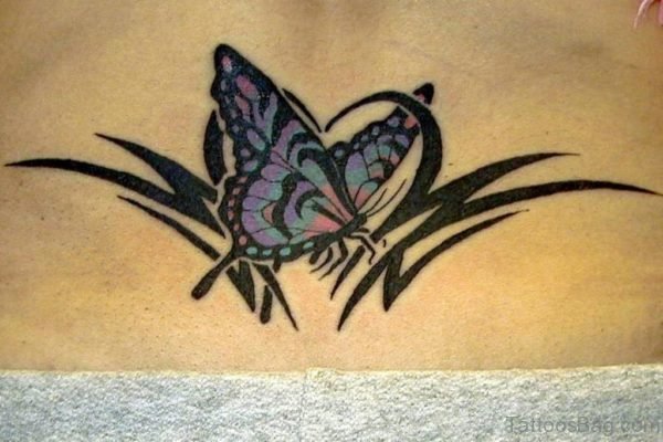 Tribal Butterfly Tattoo