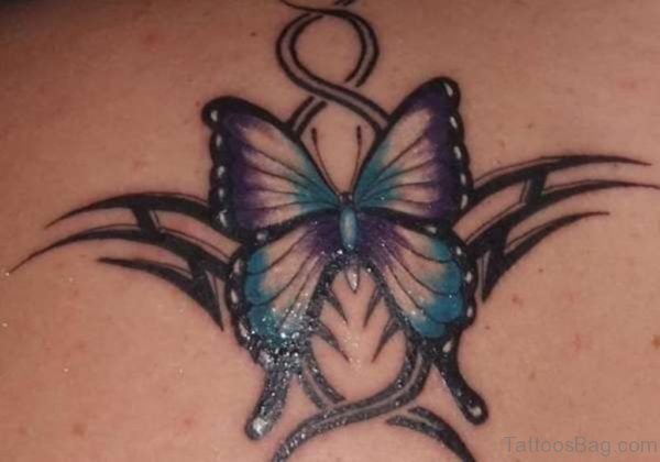 Tribal Butterfly Tattoo