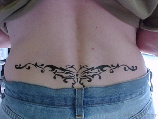 Tribal Butterfly Tattoo