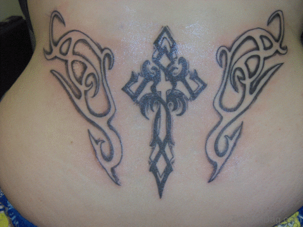 Tribal Cross Tattoo