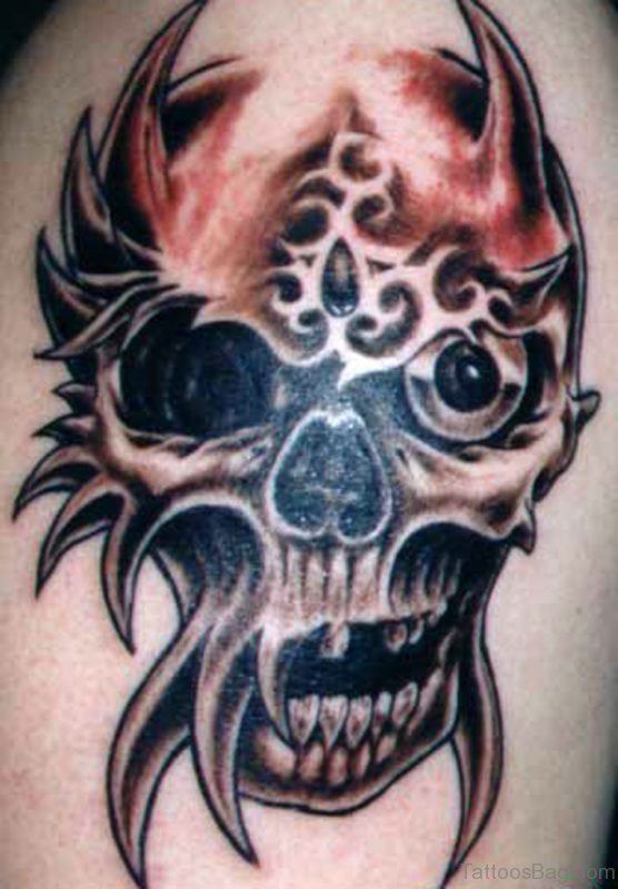 Tribal Skull Tattoo